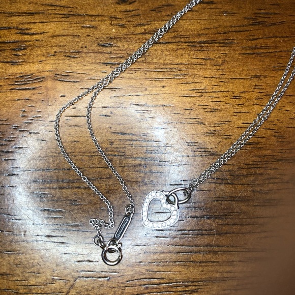 Tiffany and co diamond heart charm necklace - Picture 3 of 3